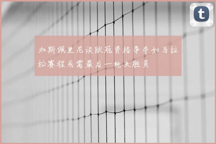 加斯佩里尼谈欧冠资格争夺如马拉松赛程或需最后一轮决胜负
